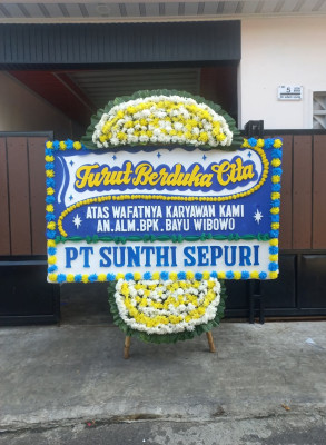Papan Bunga Duka di Cihanjuang
